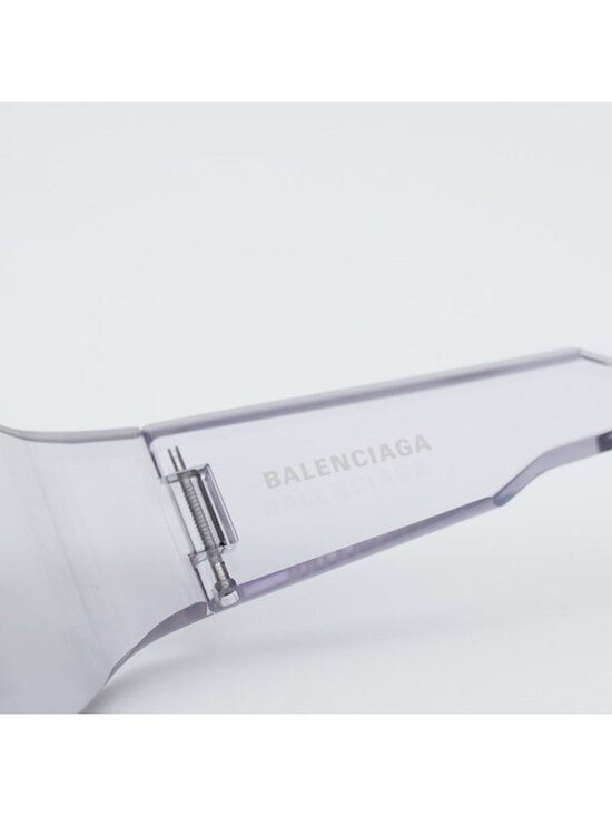 Balenciaga BB0257S 002 Women Sunglasses Clear Cat Eye Frame, Clear Lenses main image 5